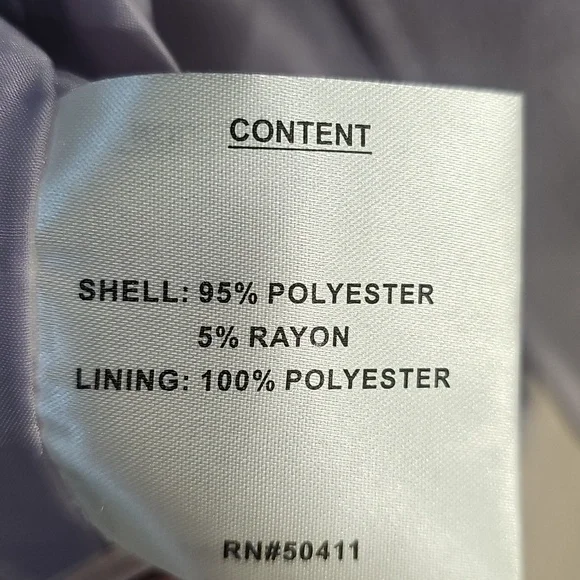 Nine West Women's Soft Lavender Pea Coat - Picture 4 of 4